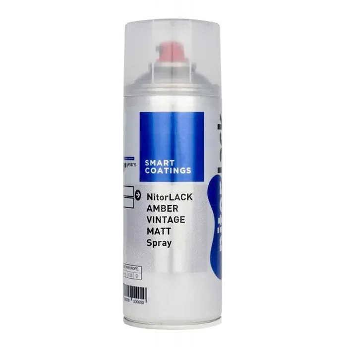 NitorLACK nitrocellulose paint amber vintage matte – 400ml aerosol