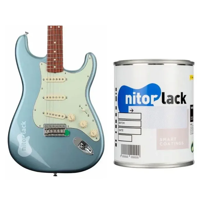NitorLACK nitrocellulose paint blue ice metallic – 500ml can