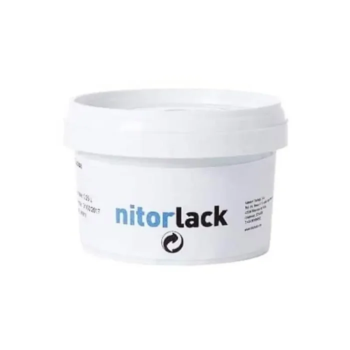 NitorLACK waterbased black grain filler – 250ml cup