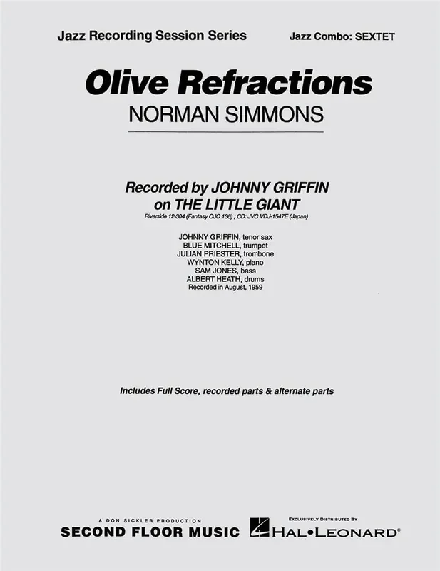 Norman Simmons Olive Refractions Jazz Ensemble
