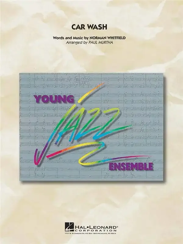 Norman Whitfield Car Wash (Arr. Paul Murtha) Jazz Ensemble