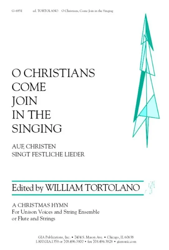 O Christians, Come Join in the Singing – s Gemischter Chor mit Begleitung