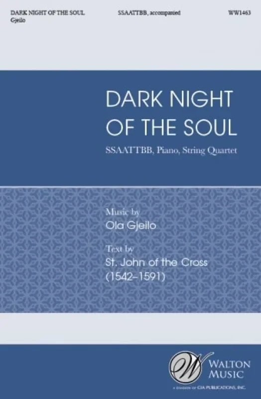Ola Gjeilo Dark Night of the Soul Gemischter Chor mit Ensemble