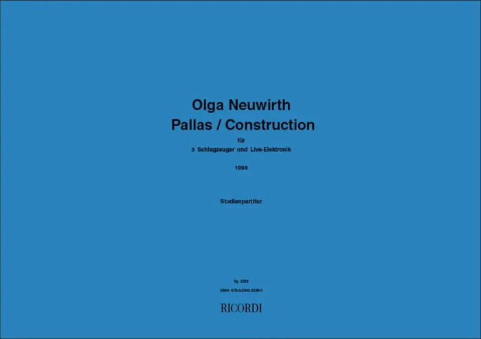 Olga Neuwirth Pallas + Construction Percussion Ensemble