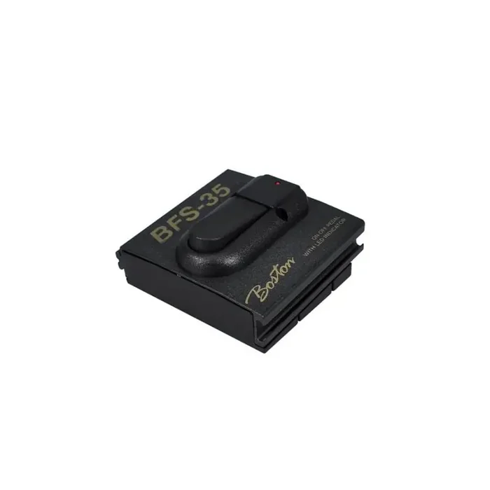 On-off pedal, aluminum linkable model, jack output no cable, LED indication (9v not incl)