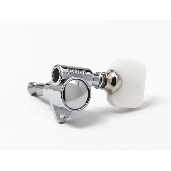 Original Rotomatics Guitar Machine Heads, Chrome, Pearloid Button / 3 + 3