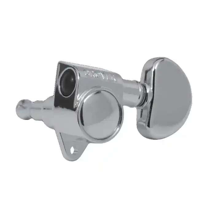 Original Rotomatics Guitar Machine Heads, Chrome, Round Shape Button / 3 + 3