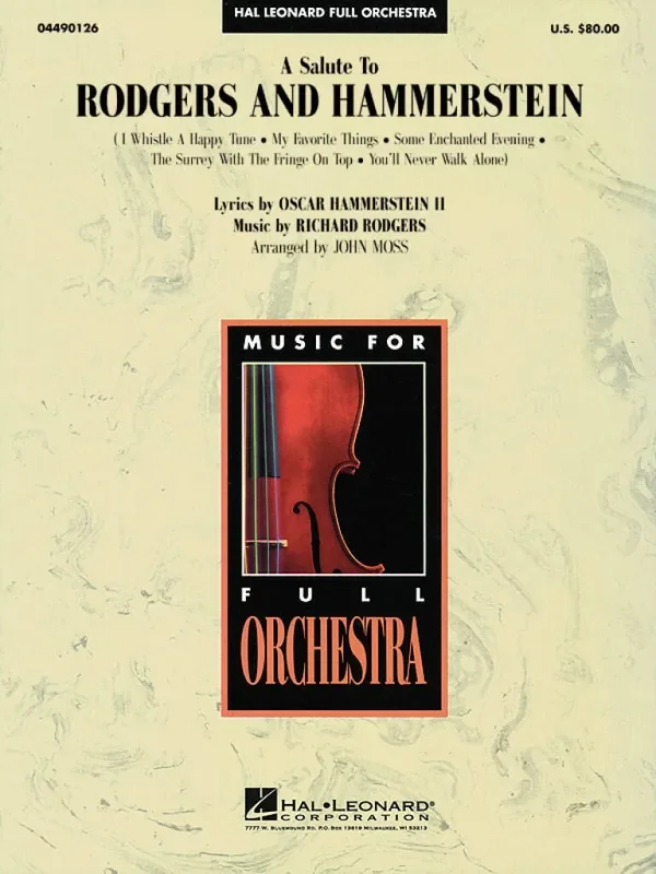 Oscar Hammerstein II A Salute to Rodgers and Hammerstein (Arr. John Moss) Orchester