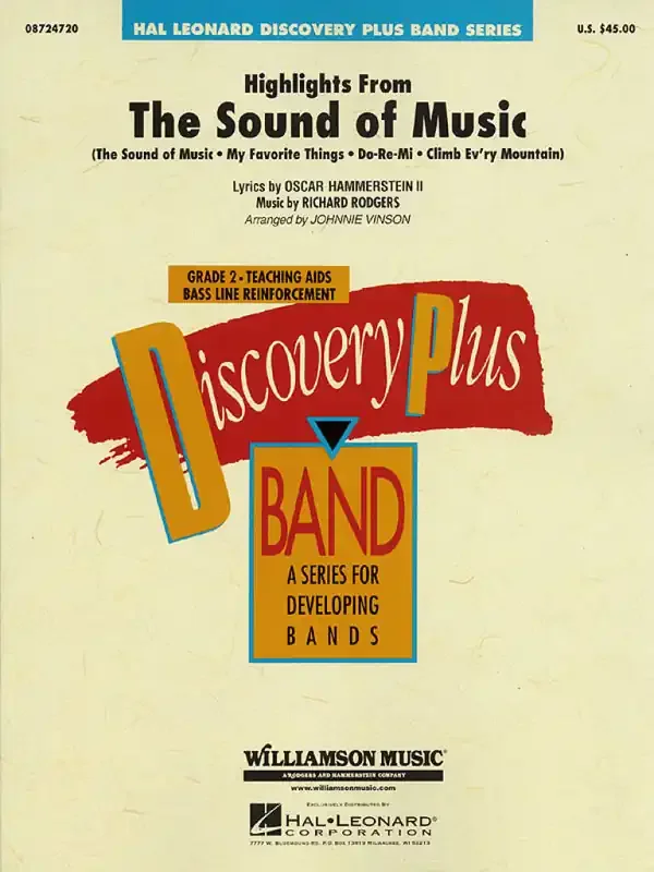 Oscar Hammerstein II Highlights from The Sound of Music (Arr. Johnnie Vinson) Blasorchester