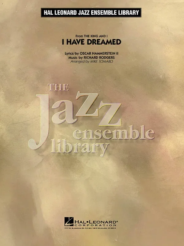 Oscar Hammerstein II I Have Dreamed (Arr. Mike Tomaro) Jazz Ensemble