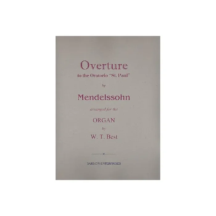 Overture to the Oratorio Sanct Paul