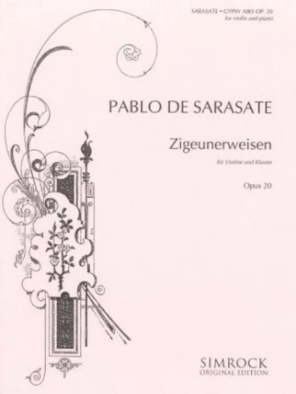 Pablo de Sarasate Zigeunerweisen Op. 20 (Wilhelmj) Violine mit Begleitung