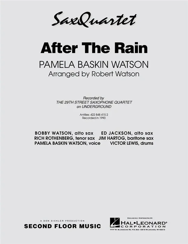 Pamela Watson After the Rain Kammerensemble
