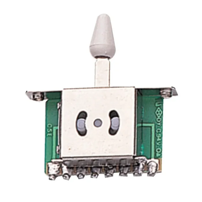 Partsland Schalter 3-Weg weißer Knopf