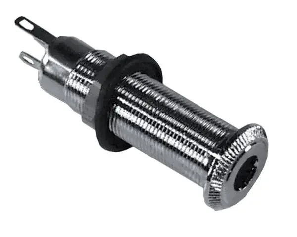 Partsland T3-CR Zargen-Ausgangsbuchse chrom