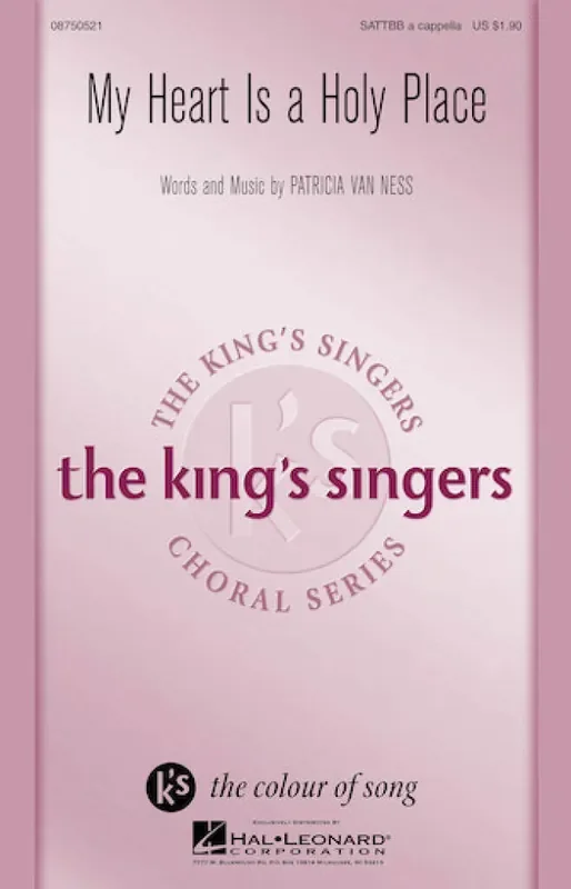 Patricia Van Ness My Heart Is a Holy Place Gemischter Chor A cappella