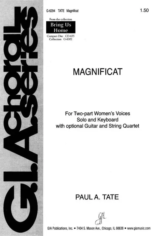 Paul A. Tate Magnificat Frauenchor mit Klavier/Orgel