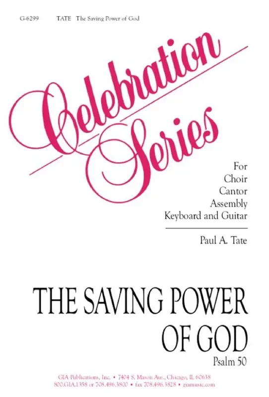 Paul A. Tate The Saving Power of God Psalm 50 Gemischter Chor mit Klavier/Orgel