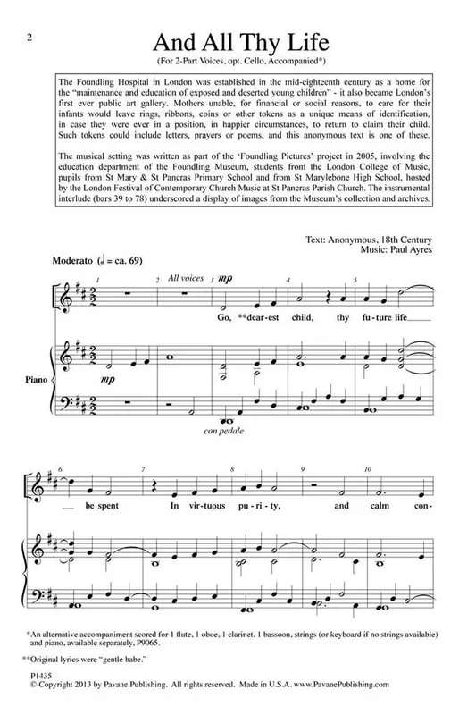 Paul Ayres And All Thy Life Gemischter Chor mit Ensemble