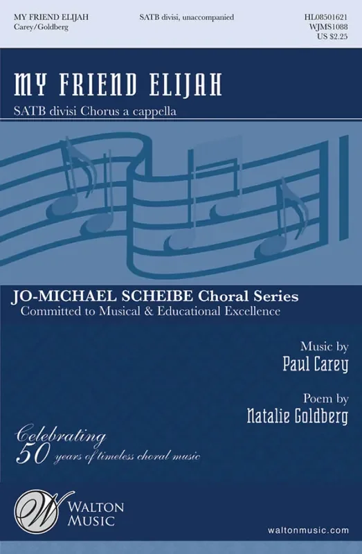 Paul Carey My Friend Elijah Gemischter Chor A cappella