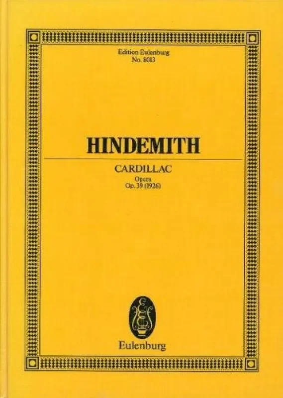 Paul Hindemith Cardillac Op.39 Gemischter Chor mit Ensemble