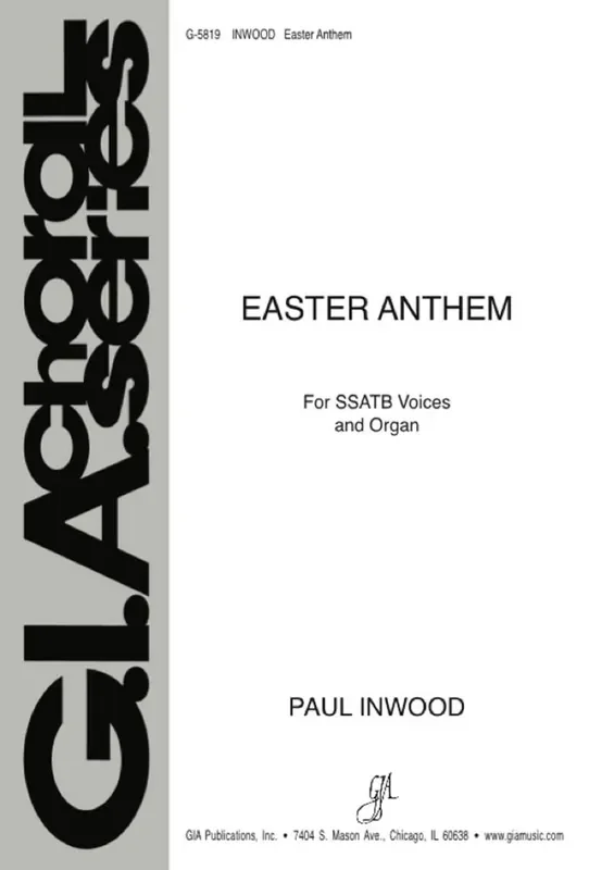 Paul Inwood Easter Anthem Gemischter Chor mit Klavier/Orgel