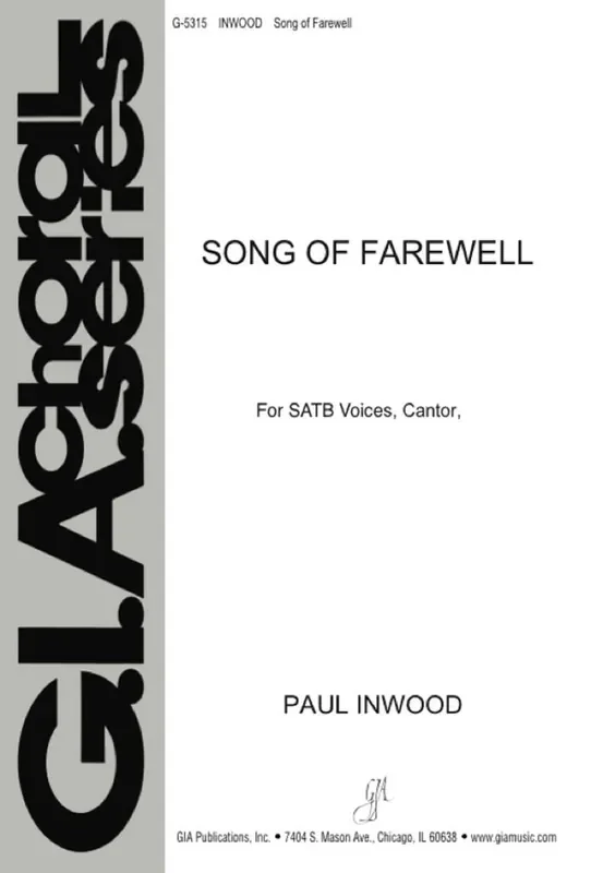 Paul Inwood Song of Farewell Gemischter Chor mit Klavier/Orgel