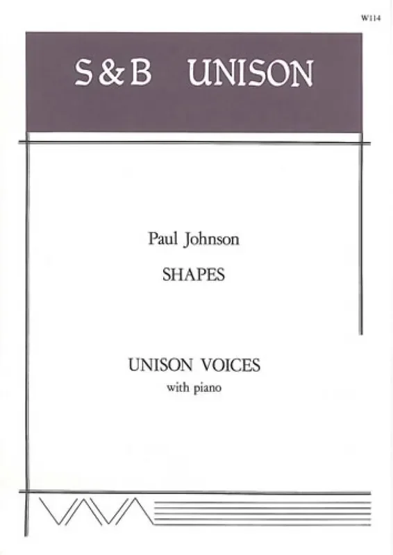 Paul Johnson Shapes Gemischter Chor mit Klavier/Orgel