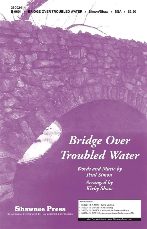 Paul Simon Bridge over Troubled Water (Arr. Kirby Shaw) Frauenchor mit Klavier/Orgel