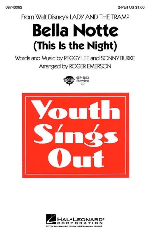 Peggy Lee Bella Notte (Arr. Roger Emerson) Frauenchor mit Begleitung