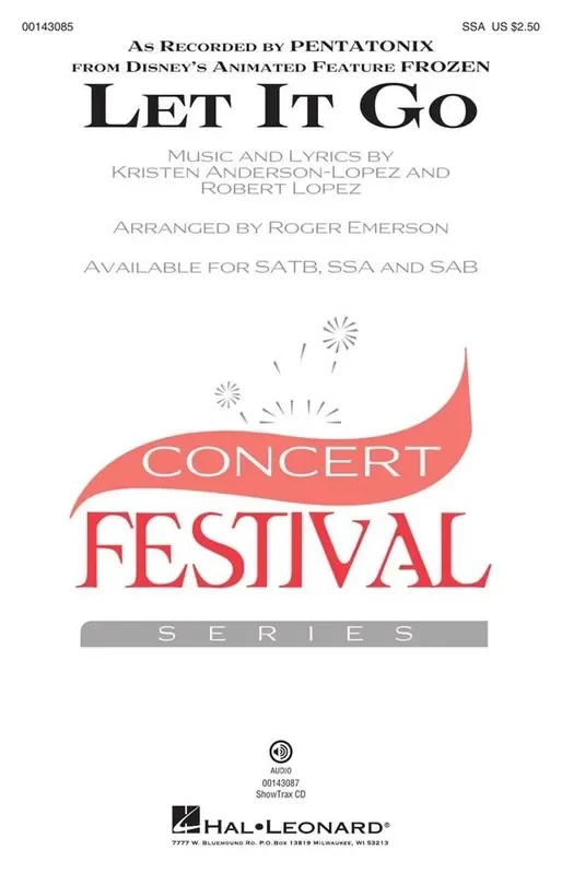 Pentatonix Let It Go (Arr. Roger Emerson) Frauenchor mit Begleitung