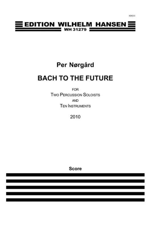 Per Nørgård Bach To The Future – Reduced Version Percussion Ensemble