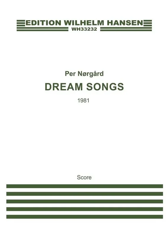 Per Nørgård Dream Songs (English Version) Gemischter Chor mit Begleitung