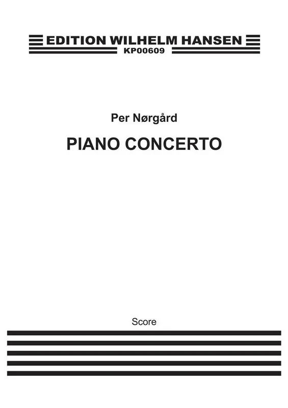 Per Nørgård Piano Concerto – Concerto In Due Tempi Orchester mit Solo