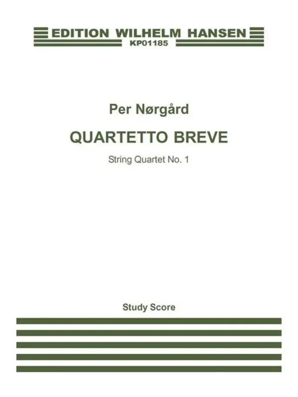 Per Nørgård String Quartet No.1 – ‘Quartetto Breve‘ Streichensemble