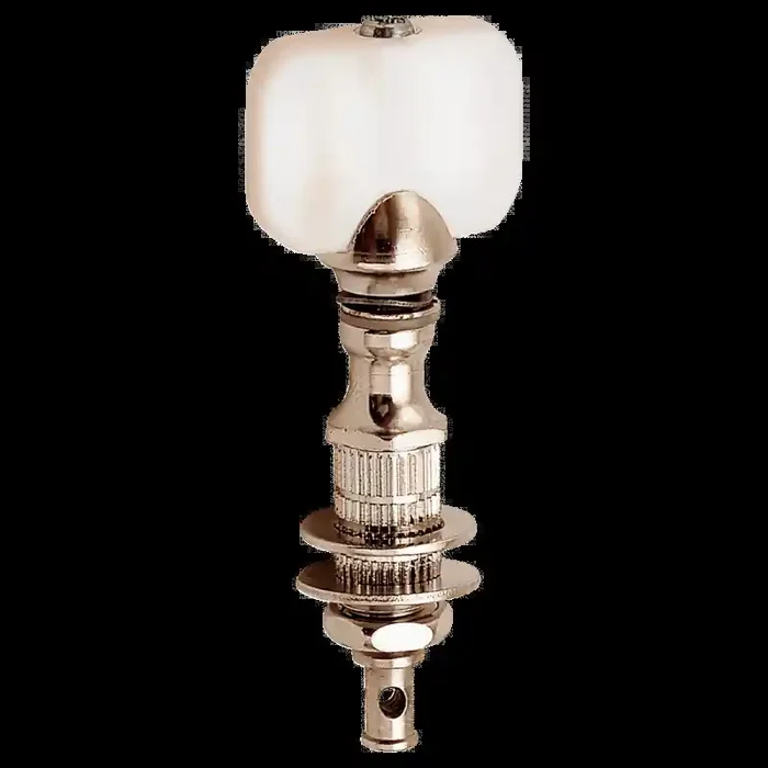 Perma Tension Banjo Pegs, Nickel, Square Pearloid Buttons / 5 Pieces