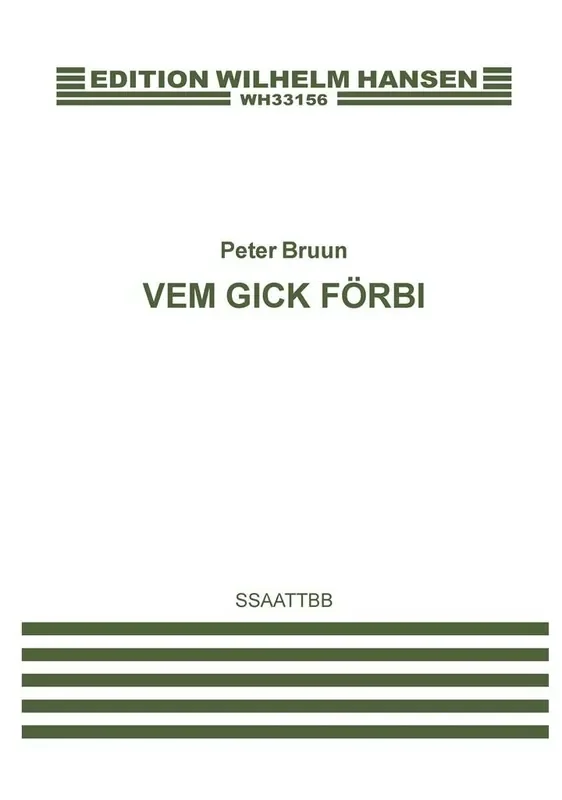 Peter Bruun Vem Gick Förbi Musical