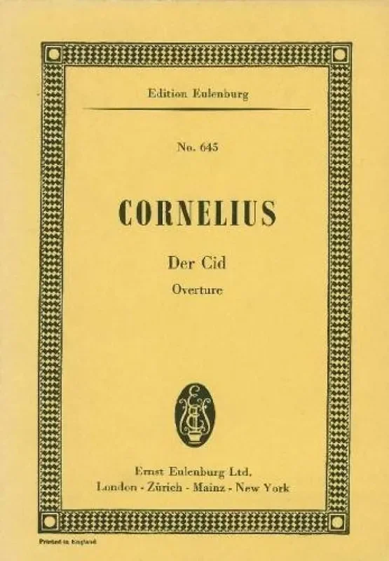 Peter Cornelius El Cid Orchester