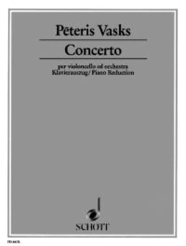 Pêteris Vasks Concerto no. 1 Orchester mit Solo