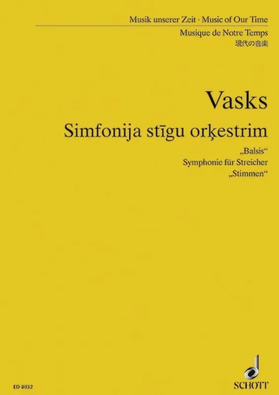 Pêteris Vasks Symphony for Strings Streichorchester