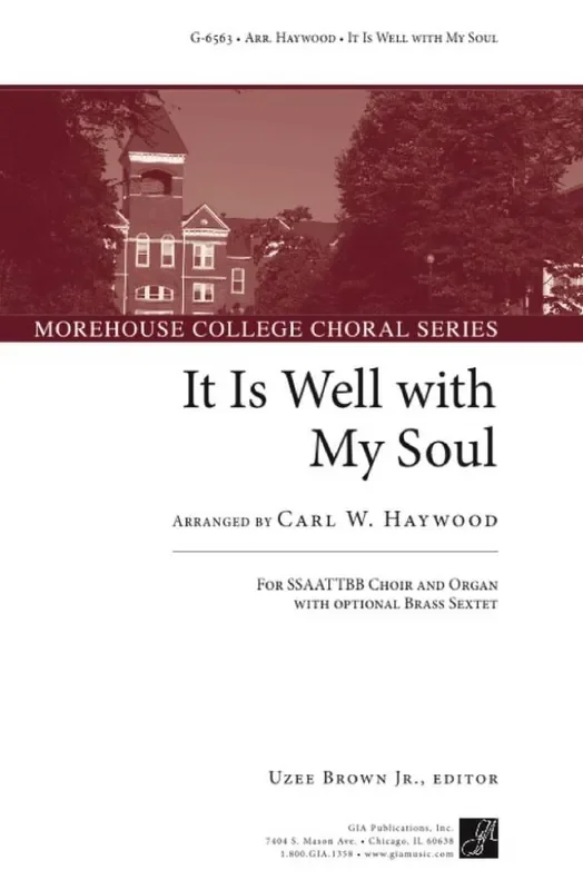 Philip P. Bliss It is Well with My Soul Gemischter Chor mit Begleitung