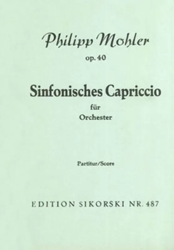 Philipp Mohler Sinfonisches Capriccio Orchester