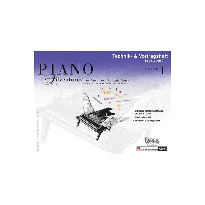 Piano Adventures Stufe 1 – Technik- und Vortragsheft Band 2