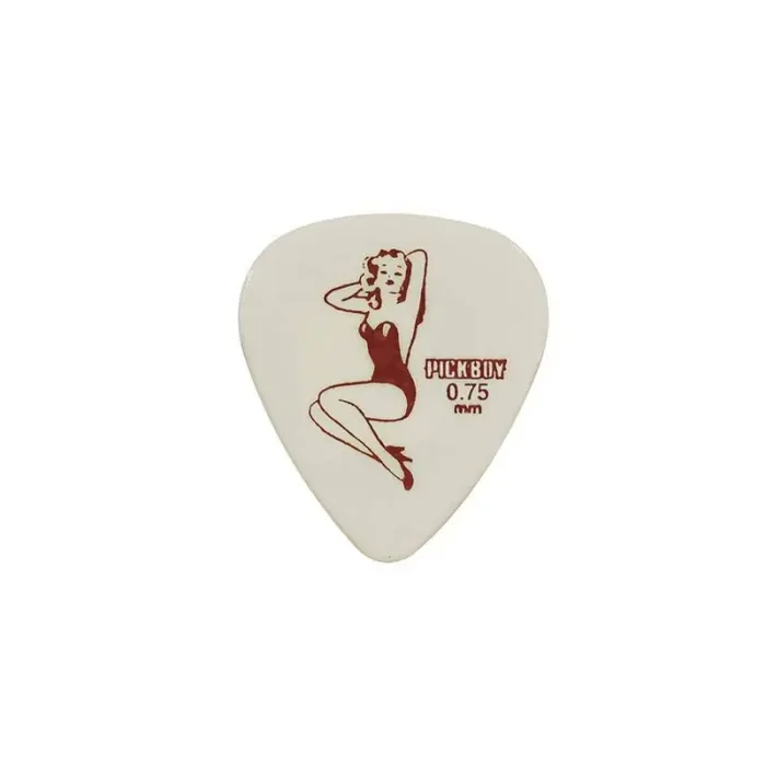 Pickboy Celltex picks with „queen“-design, 50-pack, 0.75 mm.