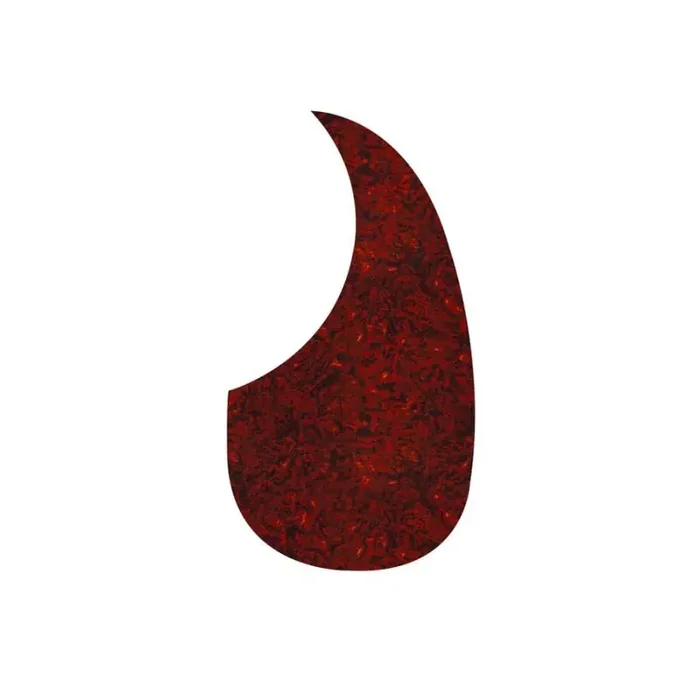 Pickguard acoustic, teardrop model, self adhesive, tortoise medium