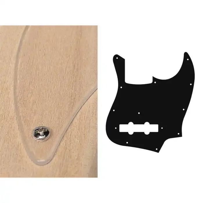 Pickguard Jazz bass, 1 ply, transparent, standard