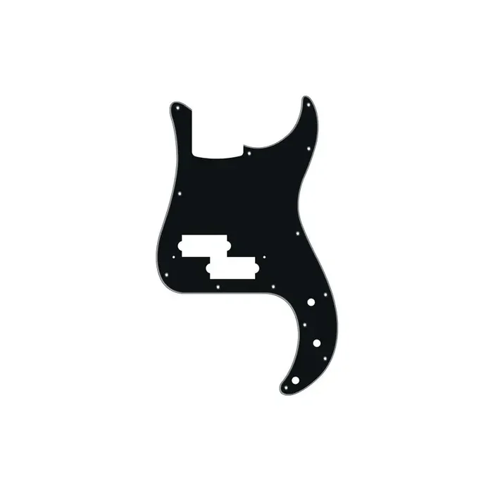Pickguard P-Bass, 3 ply, black, standard