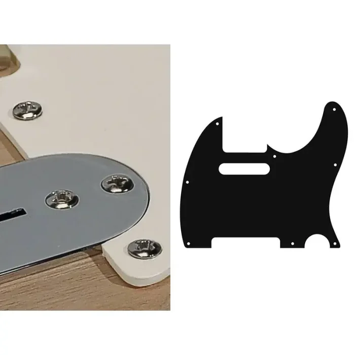 Pickguard Tele, 1 ply, vintage white, standard