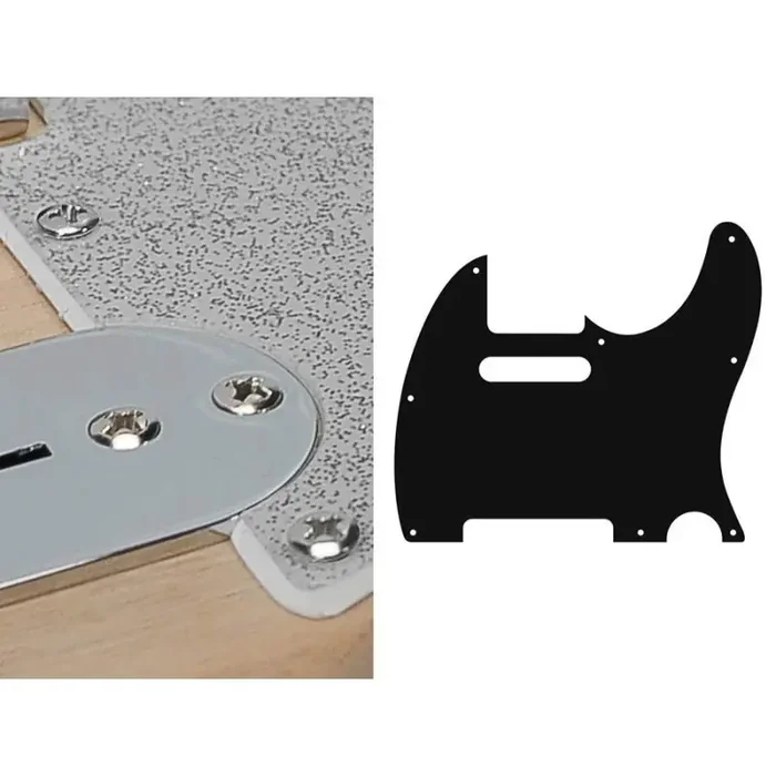 Pickguard Tele, 2 ply, sparkling silver, standard