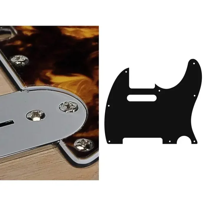 Pickguard Tele, 3 ply, marble yellow, standard